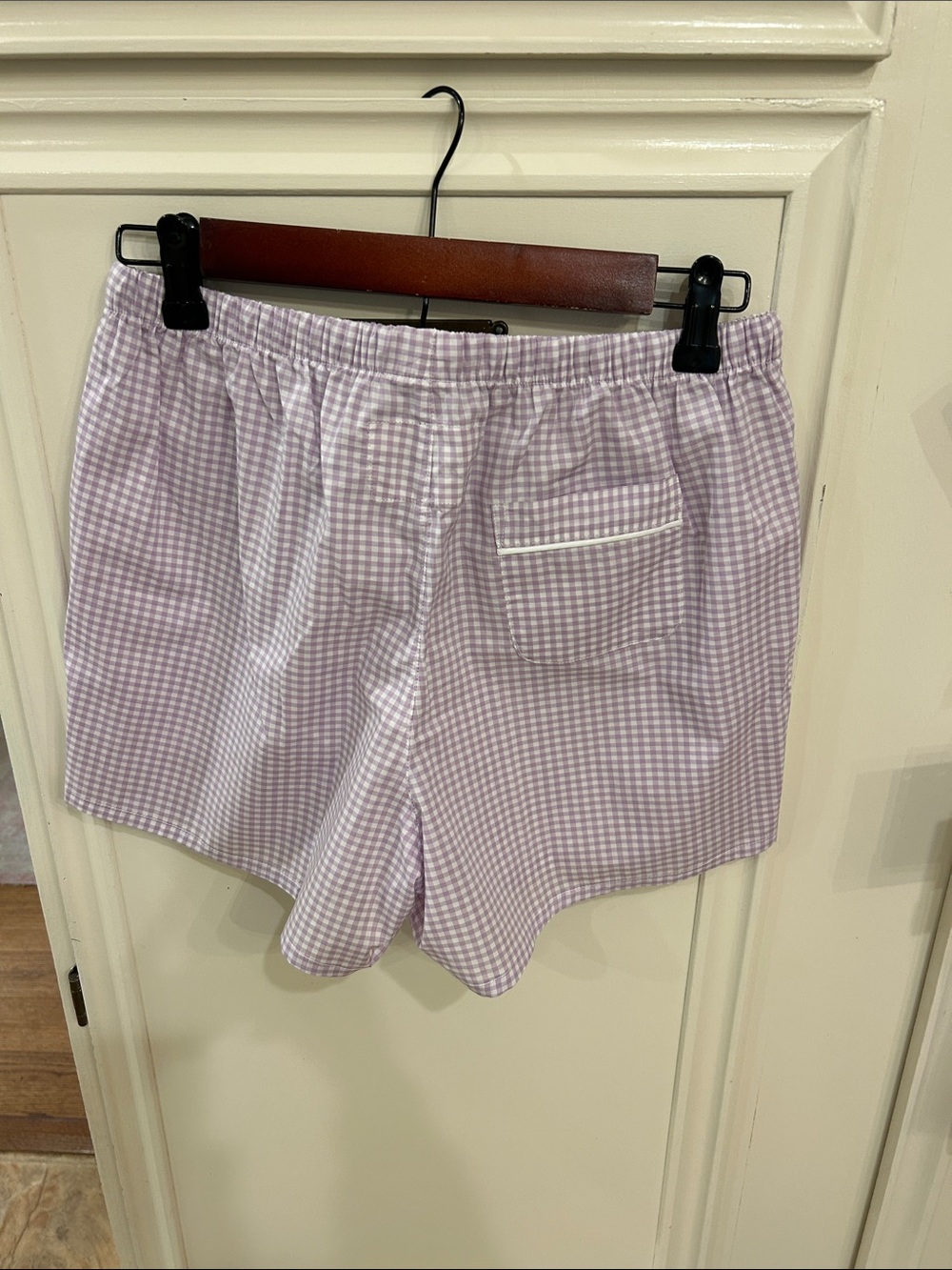 cit2 Lavender Gingham Short Pajama Set - Women's Sleepwear - Picture 9 of 9